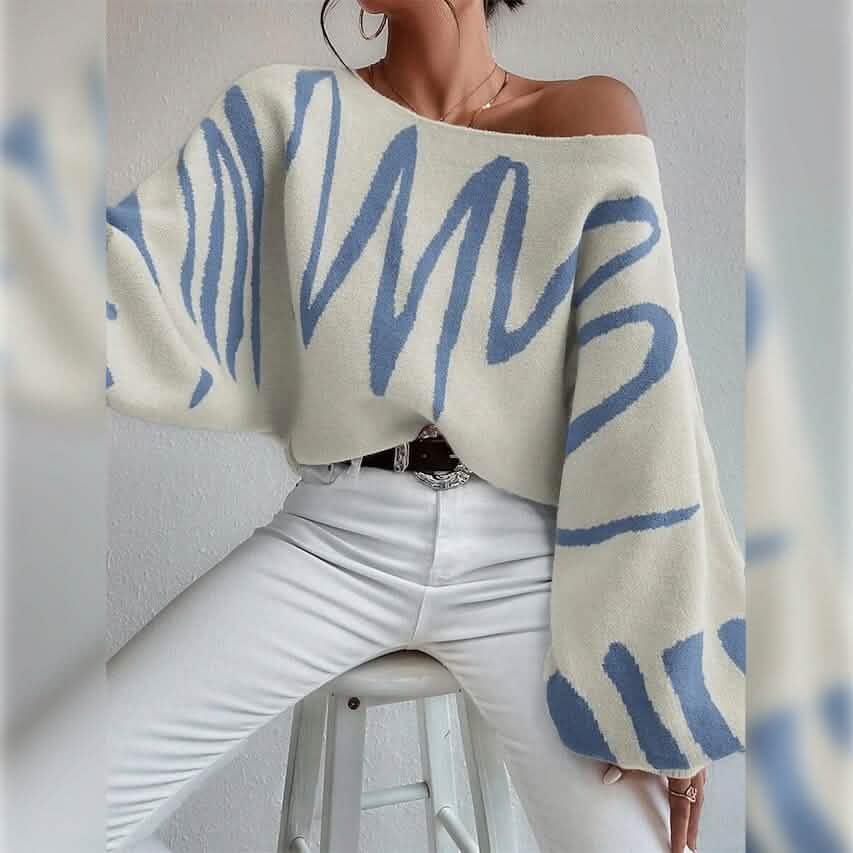 Women's Pullover Sweater Jumper Ribbed Knit Oversized Crew Neck DailySale