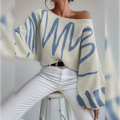 Women's Pullover Sweater Jumper Ribbed Knit Oversized Crew Neck DailySale