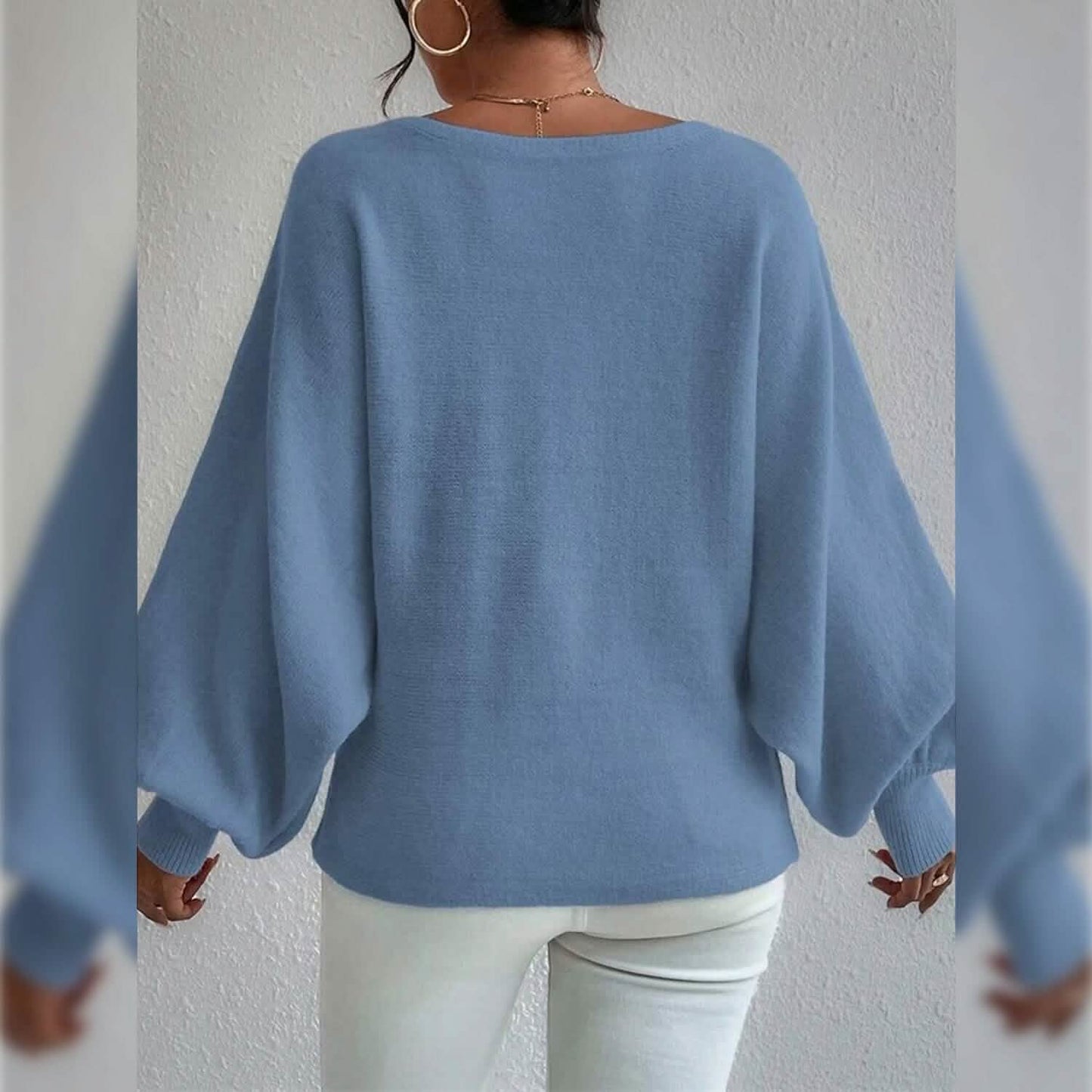 Women's Pullover Sweater Jumper Ribbed Knit Oversized Crew Neck DailySale