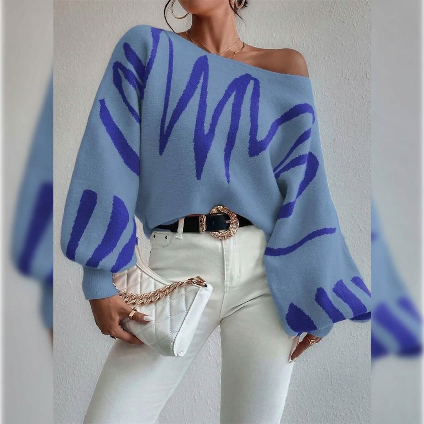 Women's Pullover Sweater Jumper Ribbed Knit Oversized Crew Neck DailySale