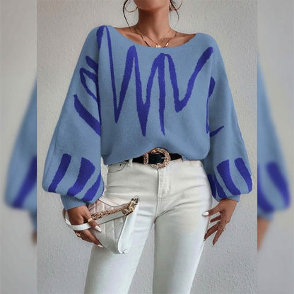 Women's Pullover Sweater Jumper Ribbed Knit Oversized Crew Neck DailySale