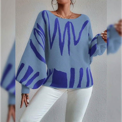 Women's Pullover Sweater Jumper Ribbed Knit Oversized Crew Neck DailySale