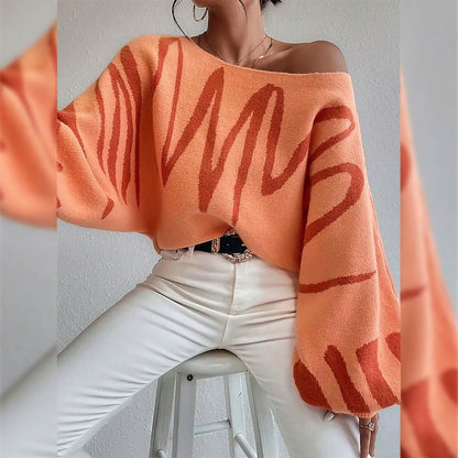 Women's Pullover Sweater Jumper Ribbed Knit Oversized Crew Neck DailySale