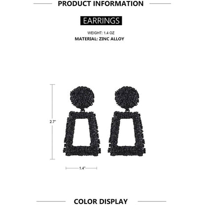Women's Rectangular Geometric Drop Earrings DailySale