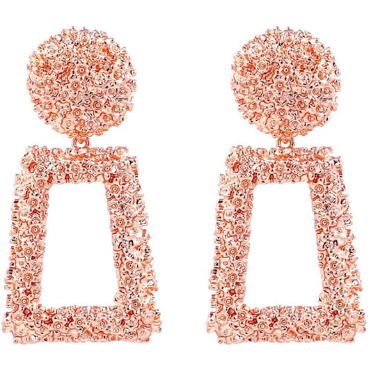 Women's Rectangular Geometric Drop Earrings DailySale