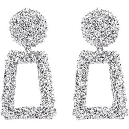 Women's Rectangular Geometric Drop Earrings DailySale
