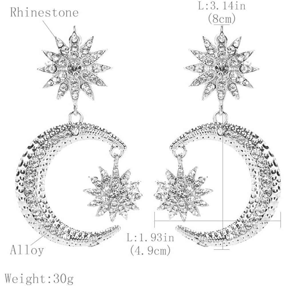 Women's Rhinestone Punk Earrings DailySale