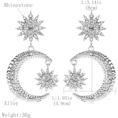 Women's Rhinestone Punk Earrings DailySale