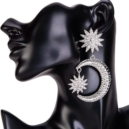 Women's Rhinestone Punk Earrings DailySale