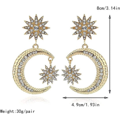 Women's Rhinestone Punk Earrings DailySale