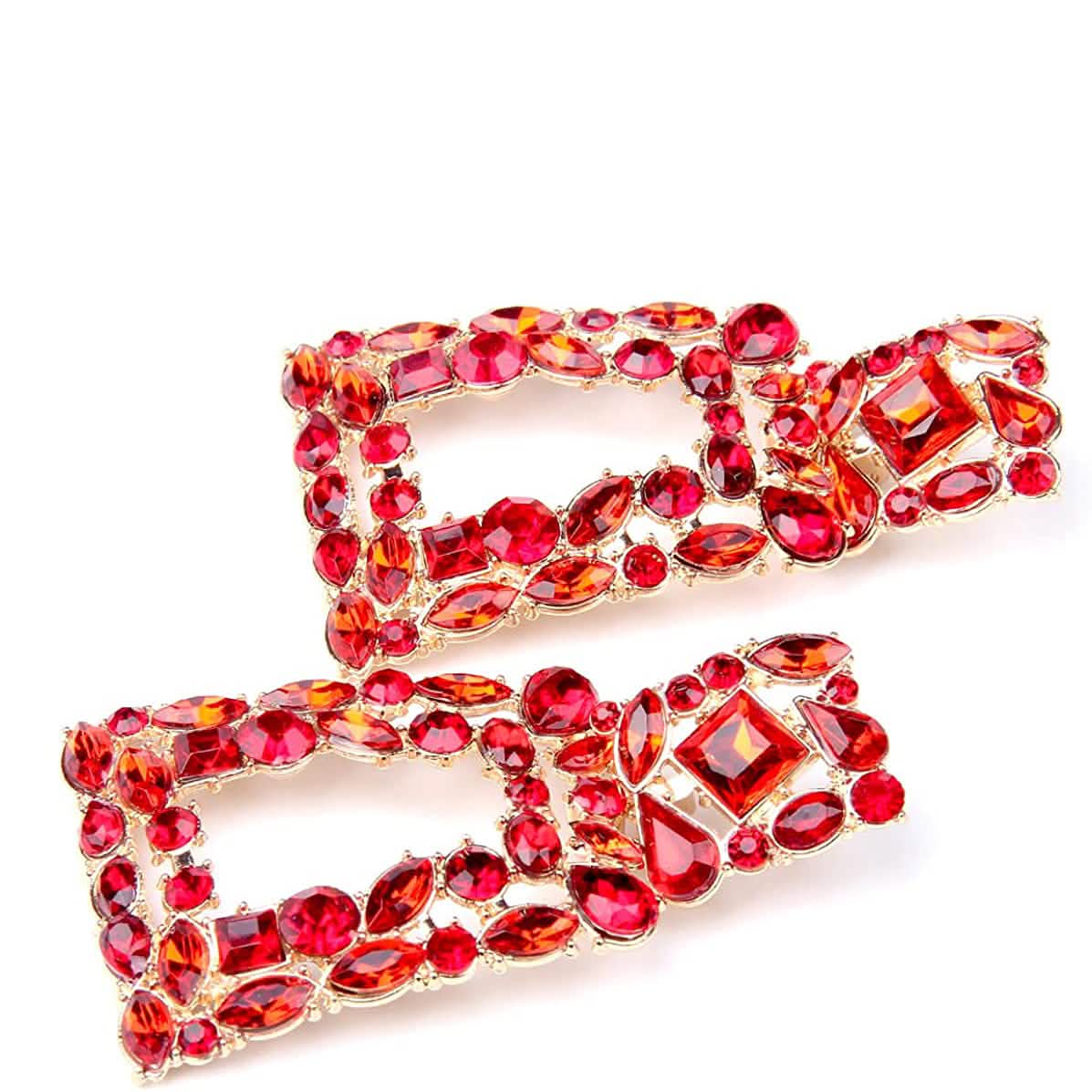 Women's Rhinestone Rectangle Drop Earrings DailySale