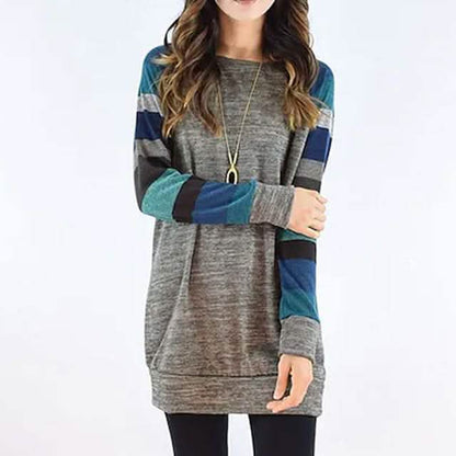 Women's Ribbed Knit Long Sleeve Lightweight Tunic Top DailySale
