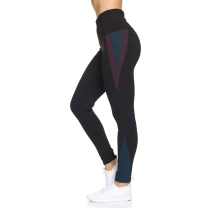 Women's Rubber Dotted High Waist Full Length Legging DailySale