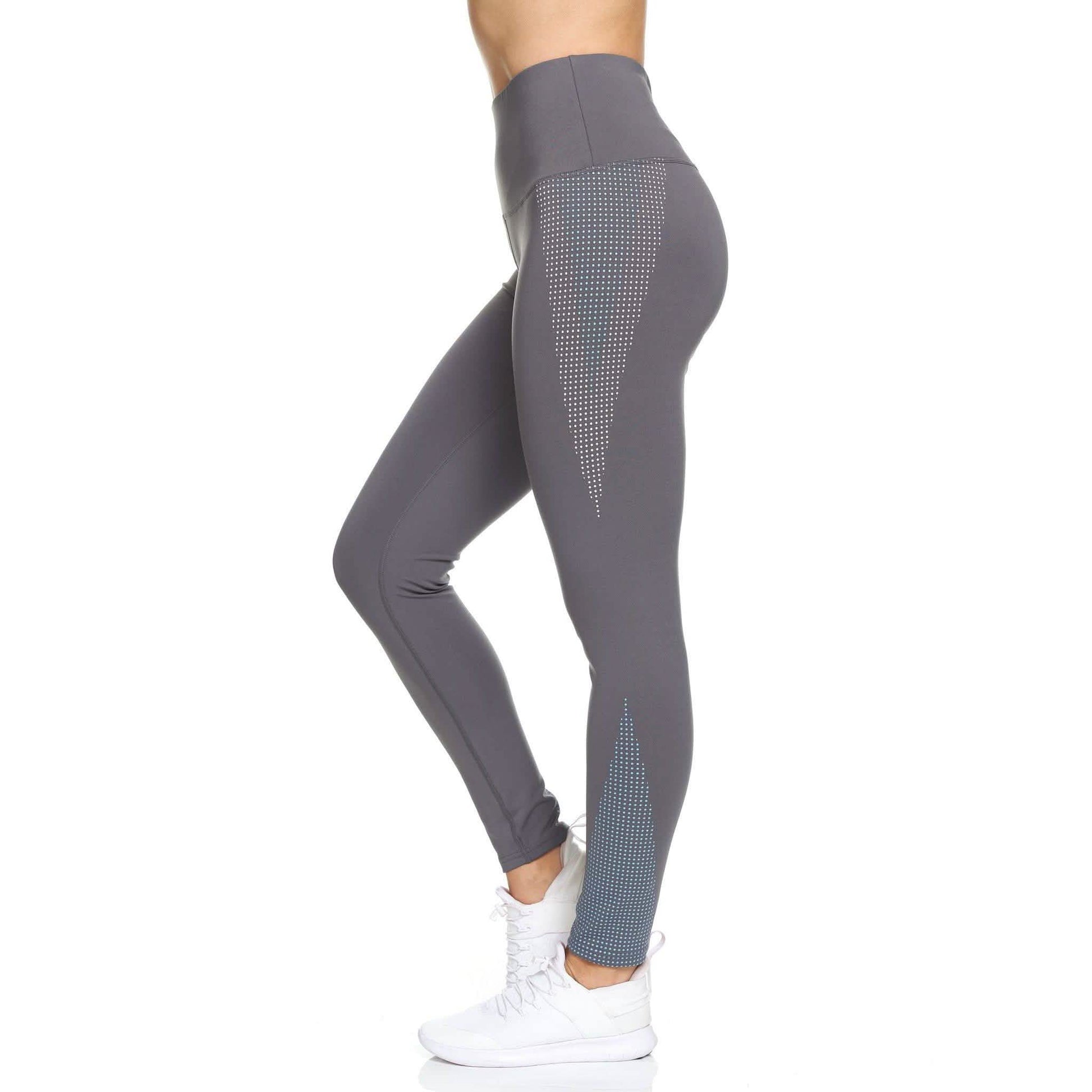 Women's Rubber Dotted High Waist Full Length Legging DailySale