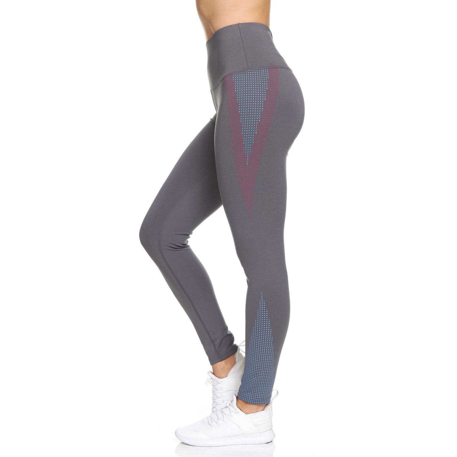 Women's Rubber Dotted High Waist Full Length Legging DailySale