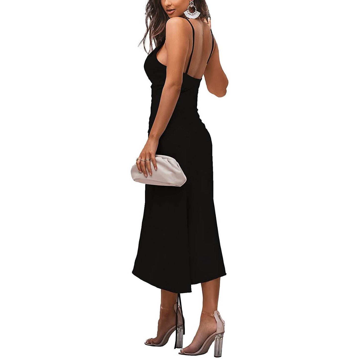 Women's Satin Spaghetti Strap Dress DailySale