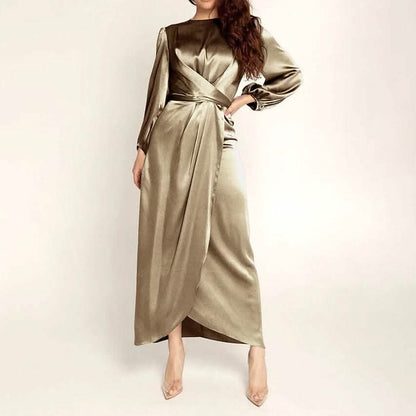 Women's Satin Swing Maxi Dress DailySale