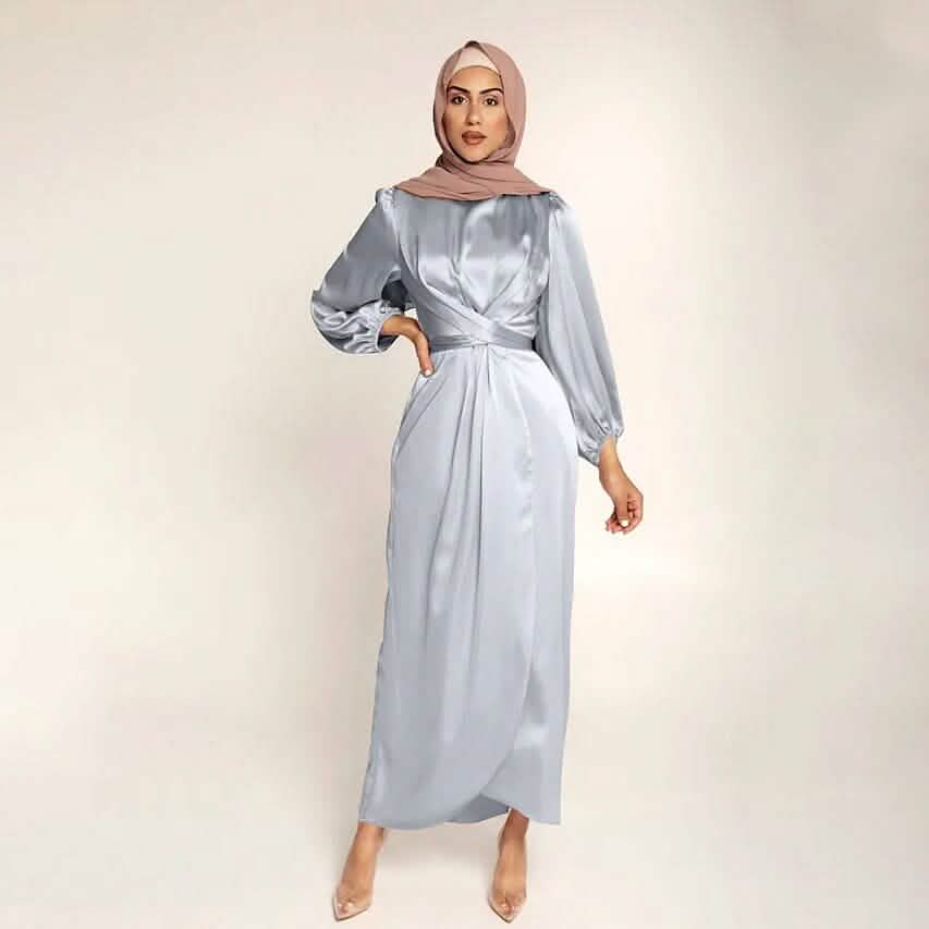 Women's Satin Swing Maxi Dress DailySale