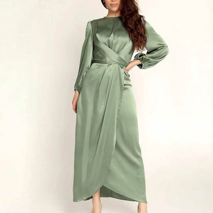Women's Satin Swing Maxi Dress DailySale