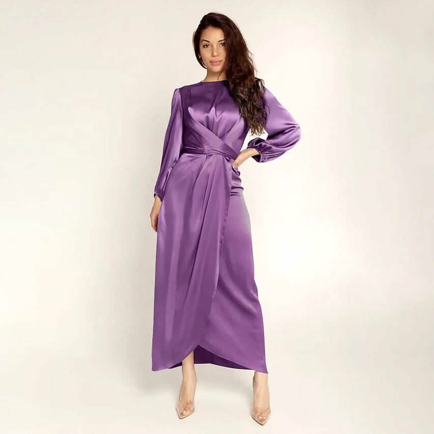 Women's Satin Swing Maxi Dress DailySale