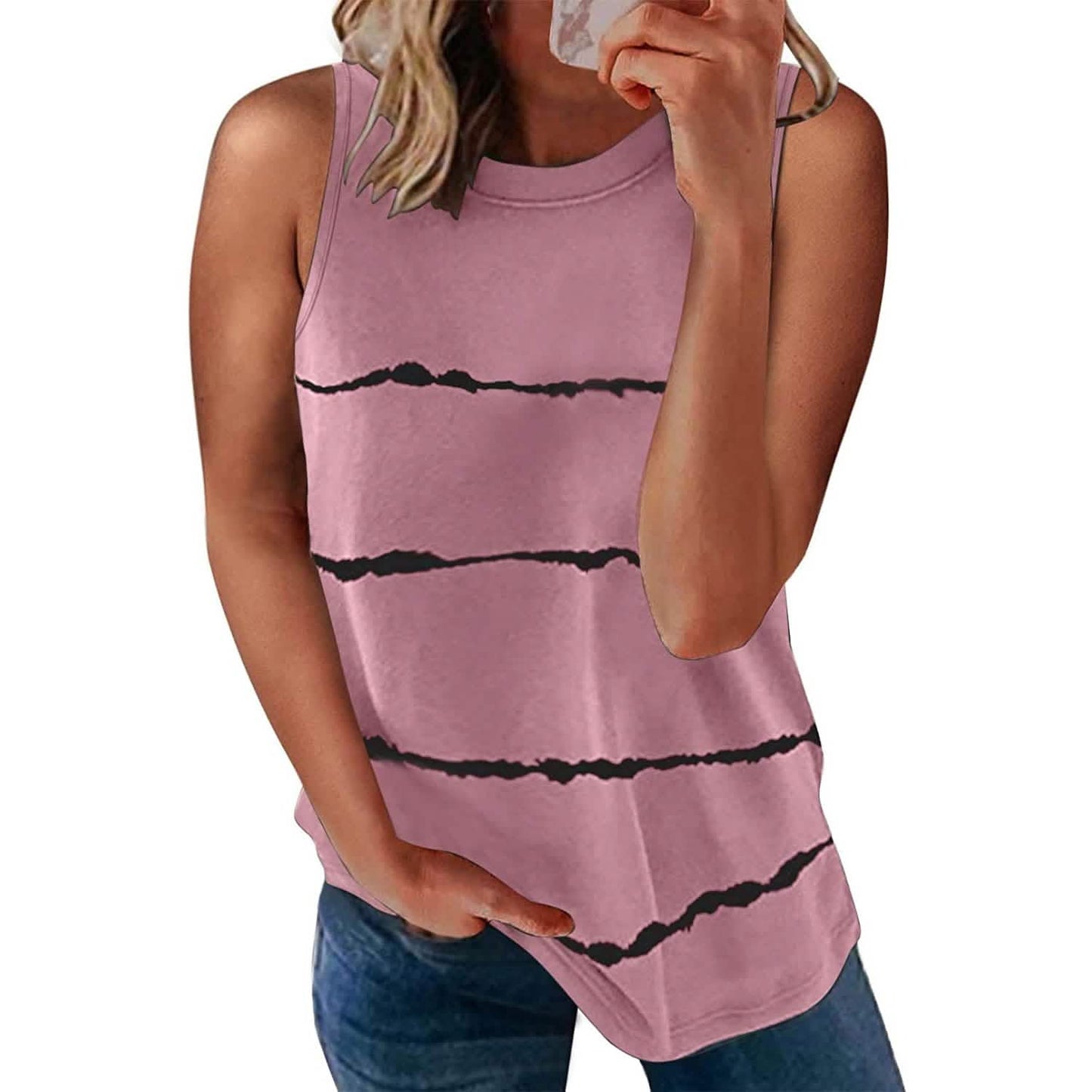 Women's Scoop Neck Tank Tops Knit Shirts DailySale