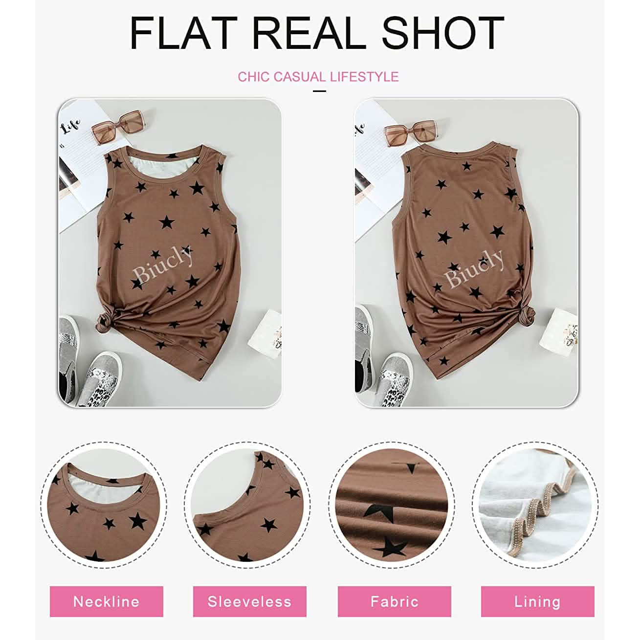 Women's Scoop Neck Tank Tops DailySale