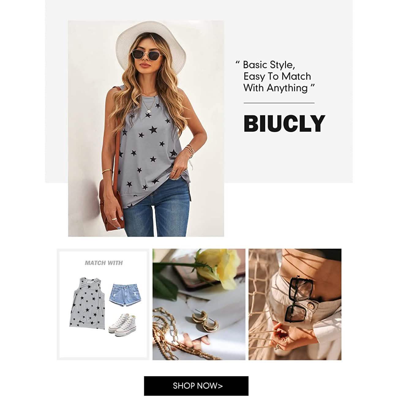Women's Scoop Neck Tank Tops DailySale