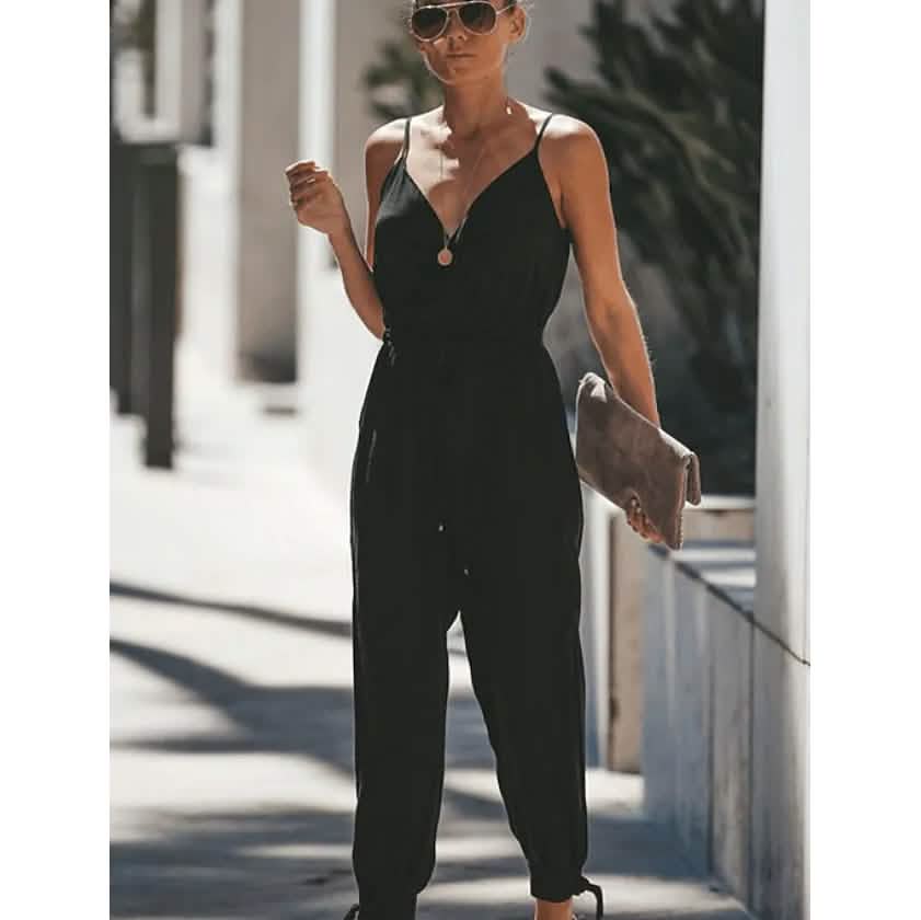 Women's Sexy Casual Daily V Neck Jumpsuit DailySale