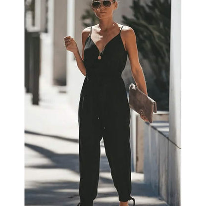 Women's Sexy Casual Daily V Neck Jumpsuit DailySale