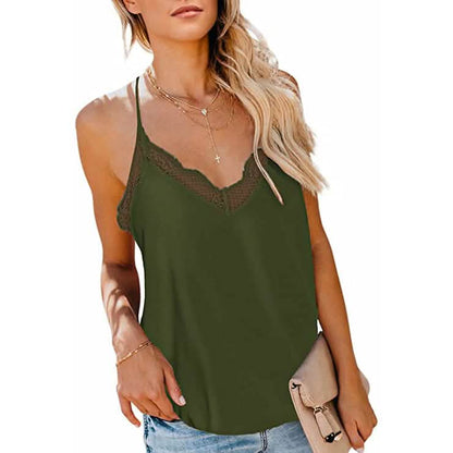 Women's Sexy V Neck Casual Sleeveless Cami Tank Top DailySale