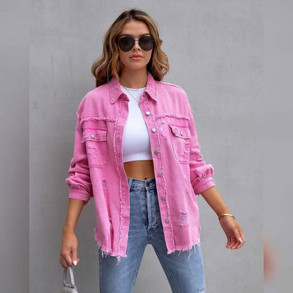 Women's Shacket Long Sleeve Denim DailySale