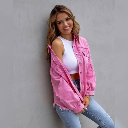 Women's Shacket Long Sleeve Denim DailySale
