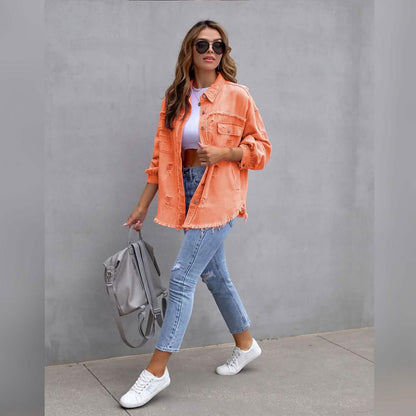 Women's Shacket Long Sleeve Denim DailySale
