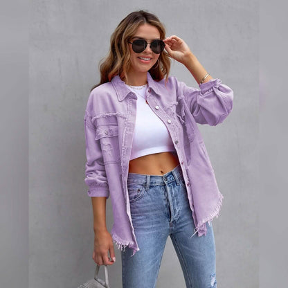 Women's Shacket Long Sleeve Denim DailySale