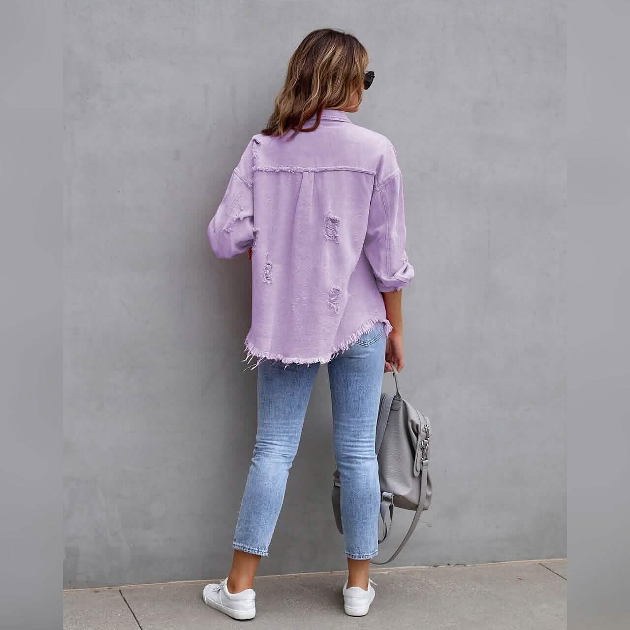 Women's Shacket Long Sleeve Denim DailySale