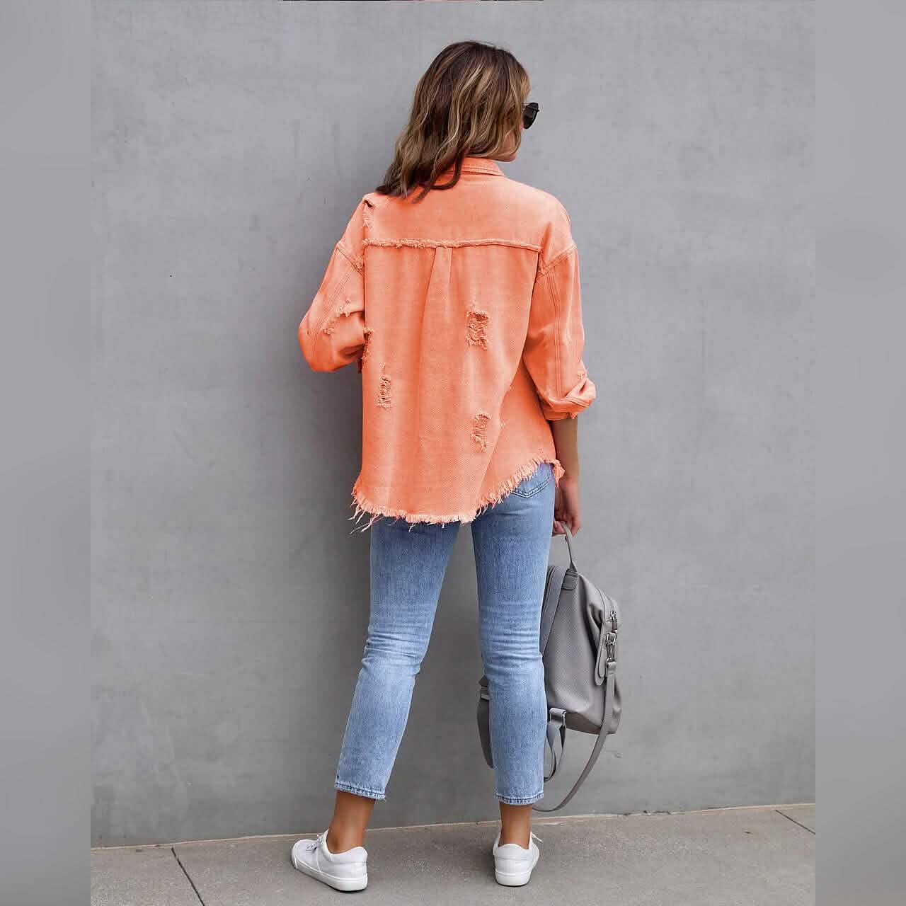 Women's Shacket Long Sleeve Denim DailySale