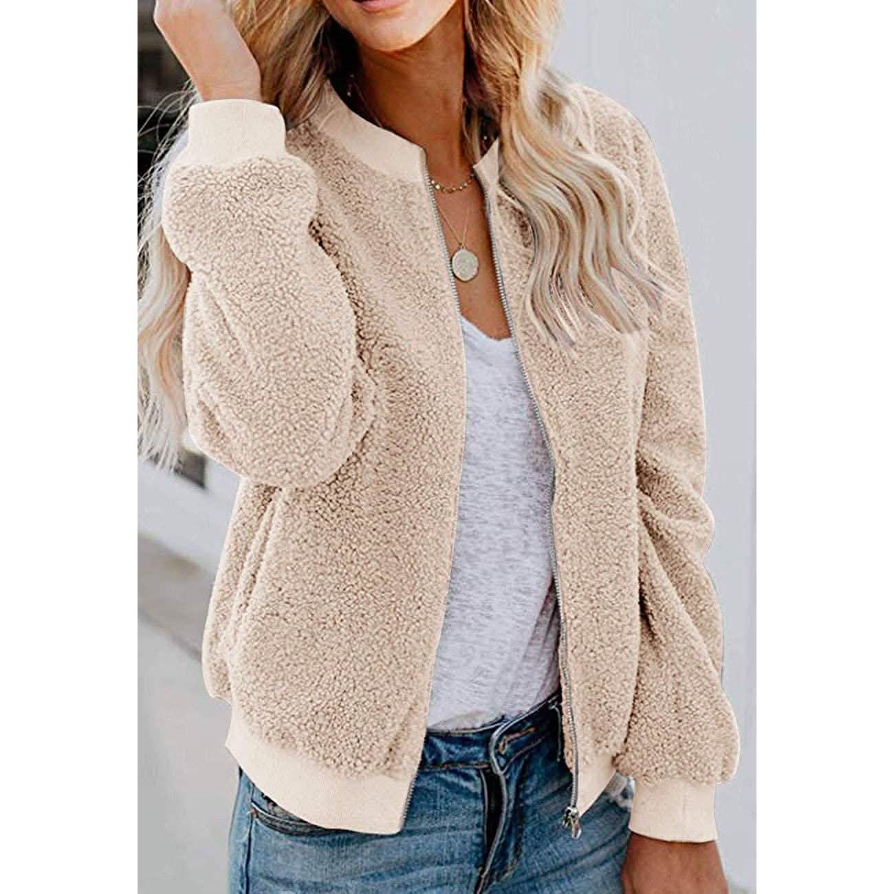 Women's Sherpa Fleece Jacket DailySale