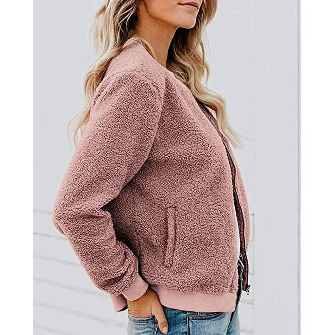 Women's Sherpa Fleece Jacket DailySale