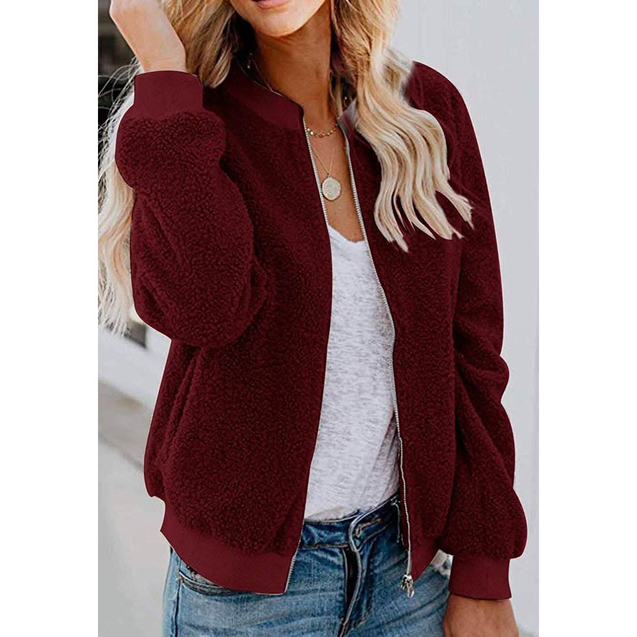Women's Sherpa Fleece Jacket DailySale