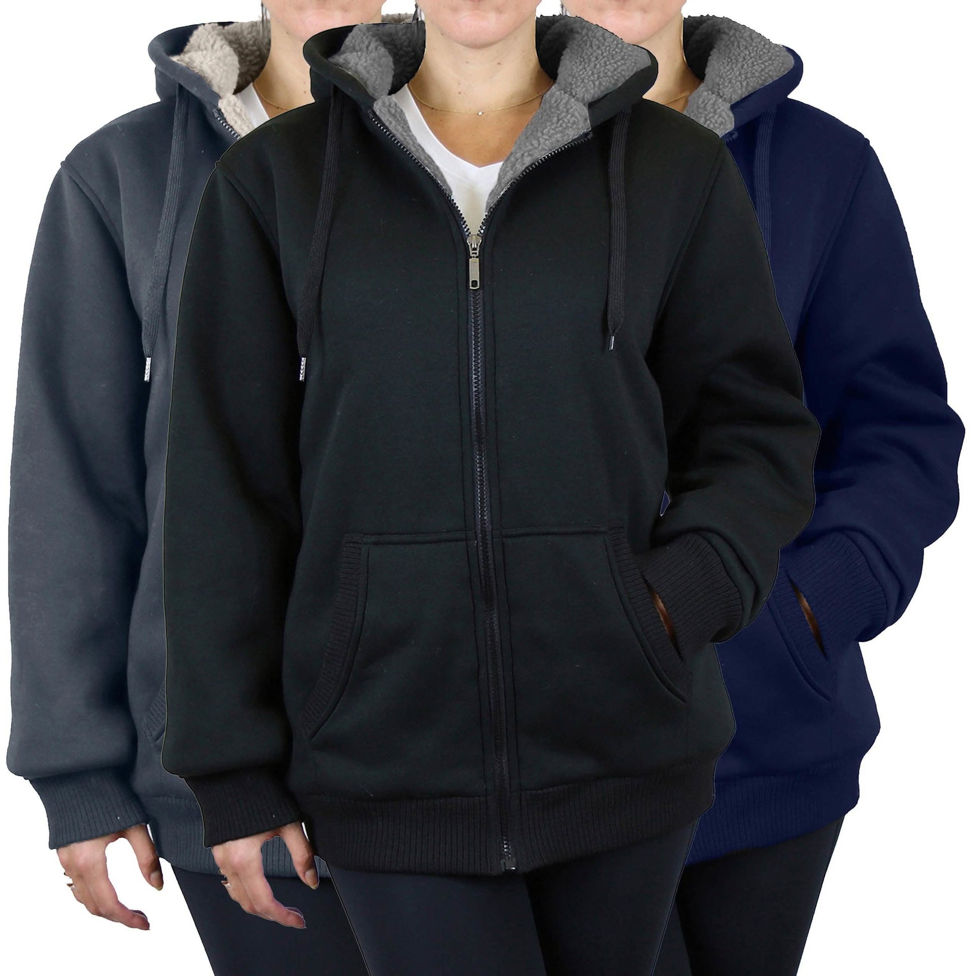 Women's Sherpa Hoodie, Hat and Thermal Socks Gift Set DailySale