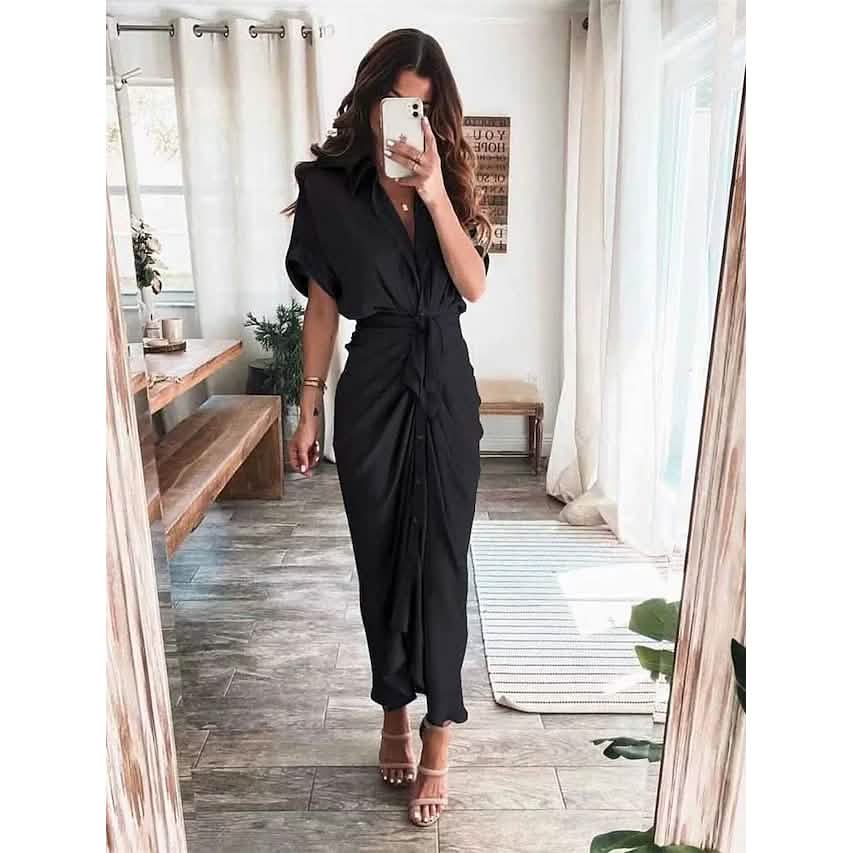Women's Shirt Maxi Long Dress DailySale