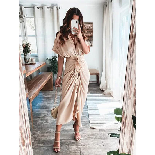 Women's Shirt Maxi Long Dress DailySale