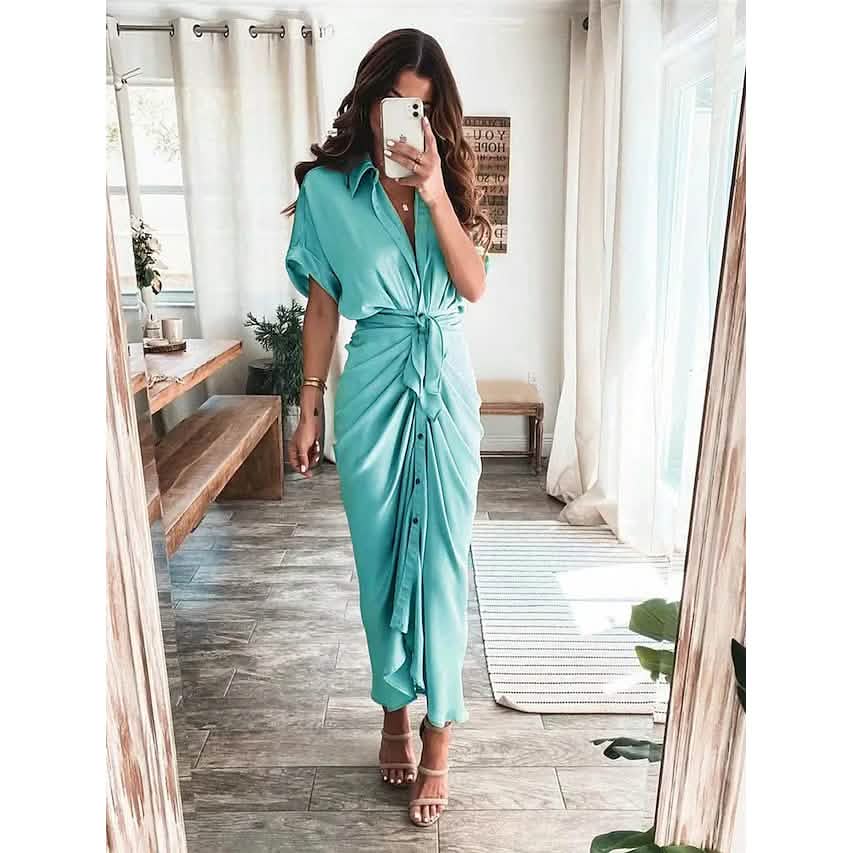 Women's Shirt Maxi Long Dress DailySale