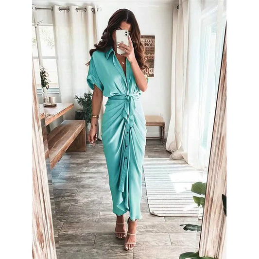 Women's Shirt Maxi Long Dress DailySale