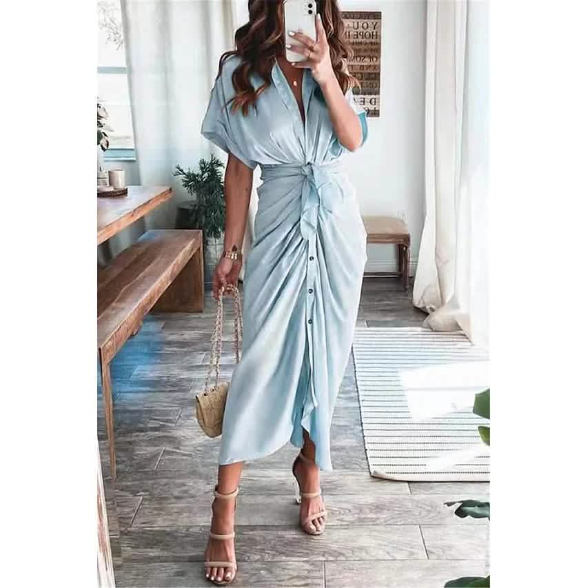 Women's Shirt Maxi Long Dress DailySale