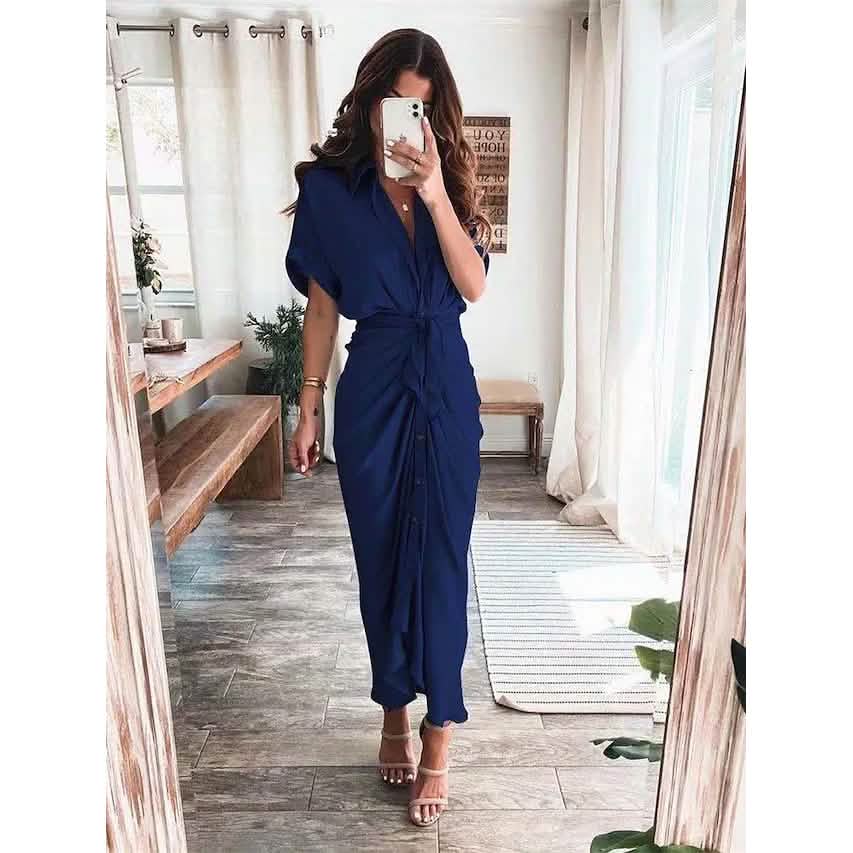 Women's Shirt Maxi Long Dress DailySale
