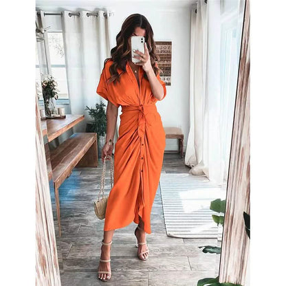 Women's Shirt Maxi Long Dress DailySale