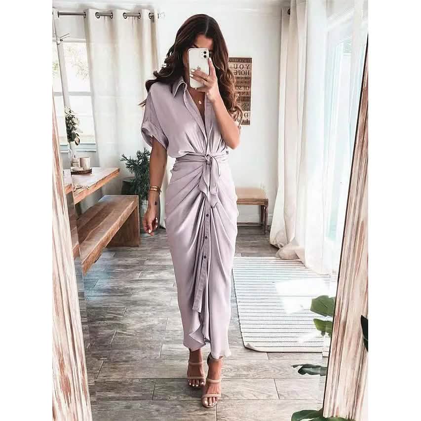 Women's Shirt Maxi Long Dress DailySale