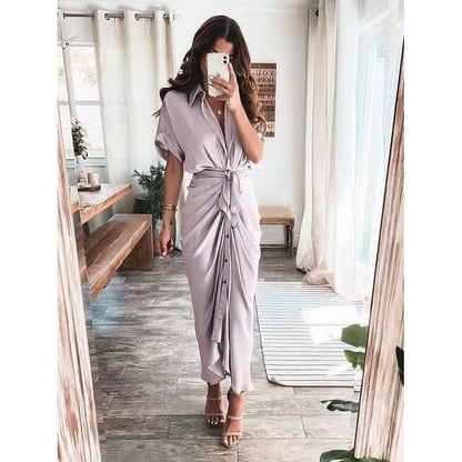 Women's Shirt Maxi Long Dress DailySale
