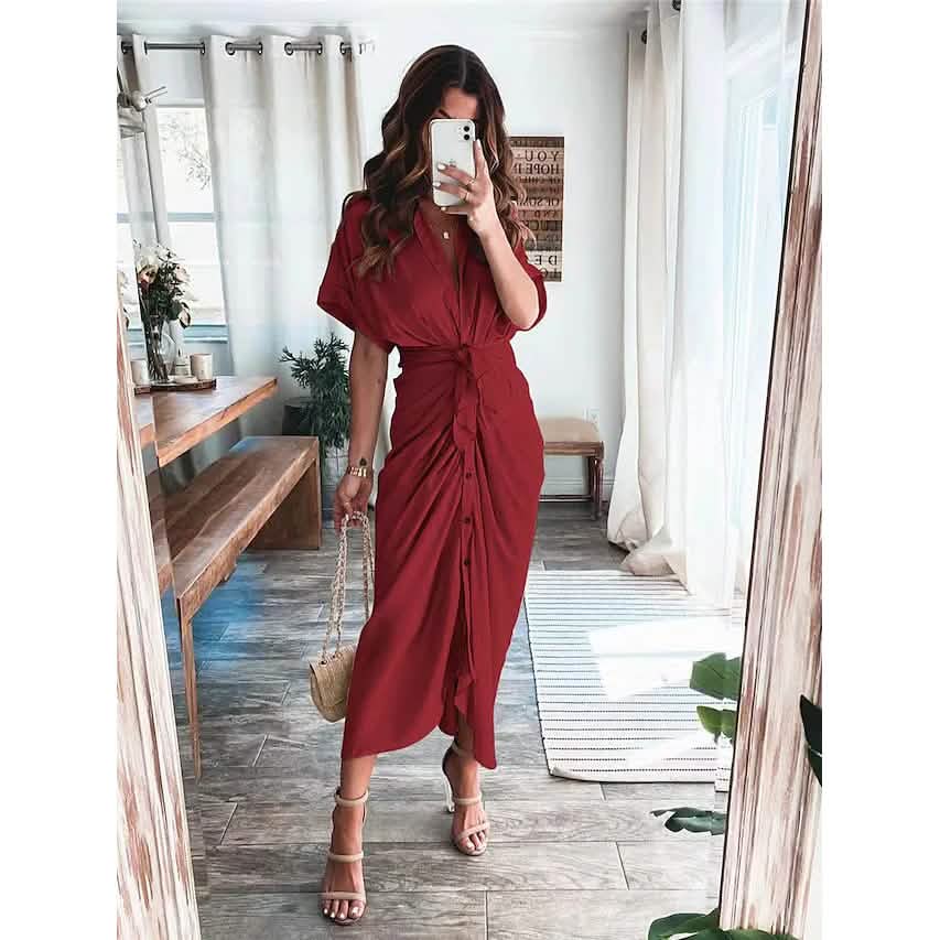 Women's Shirt Maxi Long Dress DailySale
